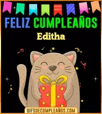 GIF Feliz Cumpleaños Editha